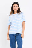 Re: Union Stripe Pale Blue Boxy Fit Tee
