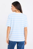 Re: Union Stripe Pale Blue Boxy Fit Tee