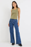 Re:Union Cobble Khaki Rib Cutaway Tank