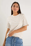 Re: union Stripe Natural Boxy Fit Tee