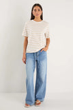 Re: union Stripe Natural Boxy Fit Tee