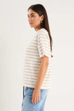 Re: union Stripe Natural Boxy Fit Tee