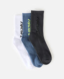 Ripcurl Logo Crew Sock 3 Pack