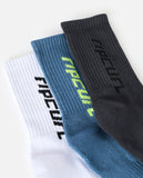 Ripcurl Logo Crew Sock 3 Pack