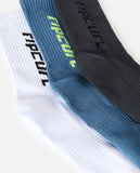 Ripcurl Logo Crew Sock 3 Pack