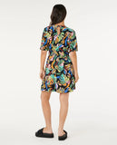 Ripcurl Sunset Luau Short Sleeve Mini Dress