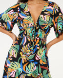 Ripcurl Sunset Luau Short Sleeve Mini Dress