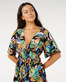 Ripcurl Sunset Luau Short Sleeve Mini Dress
