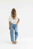 Homelee Barrel Jeans-Sky Wash