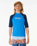 Ripcurl Shock UPF Short Sleeve Rash Vest 8-16 Years