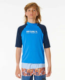 Ripcurl Shock UPF Short Sleeve Rash Vest 8-16 Years