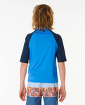 Ripcurl Shock UPF Short Sleeve Rash Vest 8-16 Years