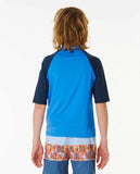 Ripcurl Shock UPF Short Sleeve Rash Vest 8-16 Years