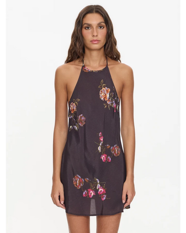 Thrills Natural Spirit Bias Halter Mini Dress