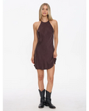 Thrills Celeste Bias Halter Mini Dress