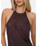 Thrills Celeste Bias Halter Mini Dress