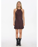 Thrills Celeste Bias Halter Mini Dress
