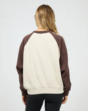 All About Eve Contrast Club Raglan Crew