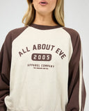 All About Eve Contrast Club Raglan Crew