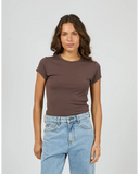 Silent Theory Luxe Rib Baby Tee