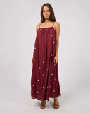 Silent Theory Bordeaux Maxi Dress