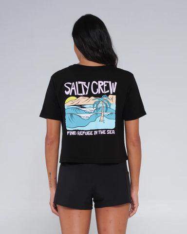 Salty Crew Postcard Crop Tee