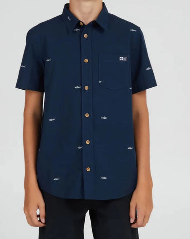 Salty Crew Bruce SS Woven Shirt (Navy)