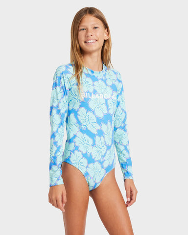 Billabong Happy Hibiscus LS Bodysuit