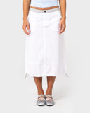 Rusty Player Low Rise Midi Skirt