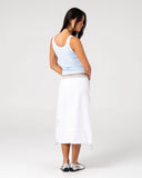 Rusty Player Low Rise Midi Skirt