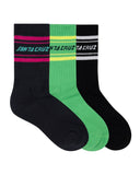 Santa Cruz Multi Split Strip Crew Sock 3 Pack