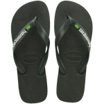 Havaiana Brazil Logo Olive Green