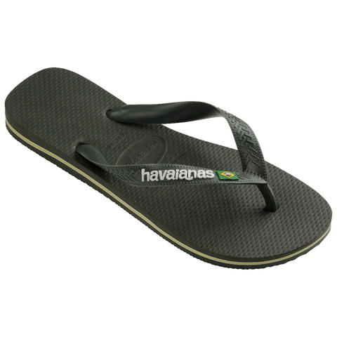 Havaiana Brazil Logo Olive Green