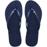 Havaiana Slim Metal Logo Crystal Jandal