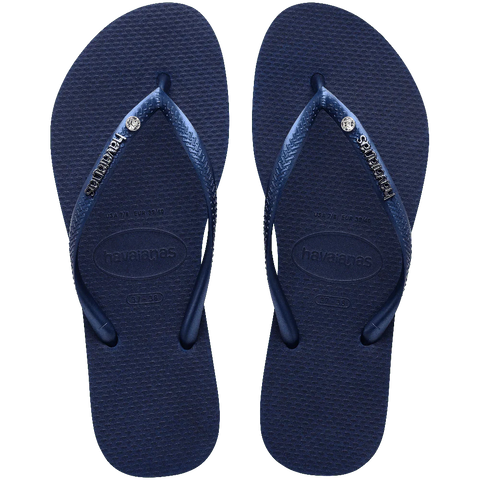 Havaiana Slim Metal Logo Crystal Jandal