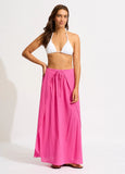 Seafolly Crinkle Wrap Maxi Skirt