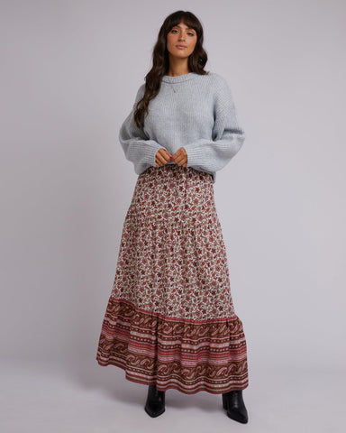 All About Eve Elle Floral Maxi Skirt