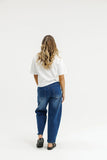 Homelee Barrel Jeans-Blue Wash