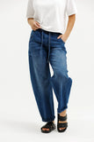 Homelee Barrel Jeans-Blue Wash