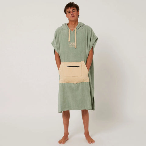 Ocean & Earth Daybreak Mens Hooded Poncho Sage