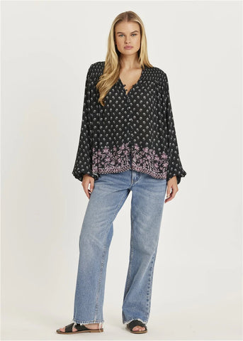 Amuse Society Mantra LS Woven Top