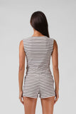 RPM Button Up Tank Top