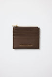 Among the Brave Small Chocolate Leather Card Holder