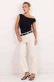 Ivy + Jack Tradition Ecru Stretch Soft Barrel Jean