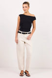 Ivy + Jack Tradition Ecru Stretch Soft Barrel Jean