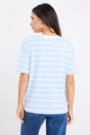 Re: Union Stripe Pale Blue Boxy Fit Tee