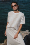 Re: union Stripe Natural Boxy Fit Tee