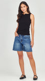 Junkfood Bronte Mid Blue Shorts