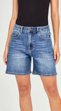 Junkfood Bronte Mid Blue Shorts