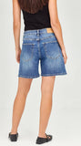 Junkfood Bronte Mid Blue Shorts